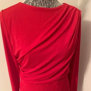 H&M Red Midi Dress